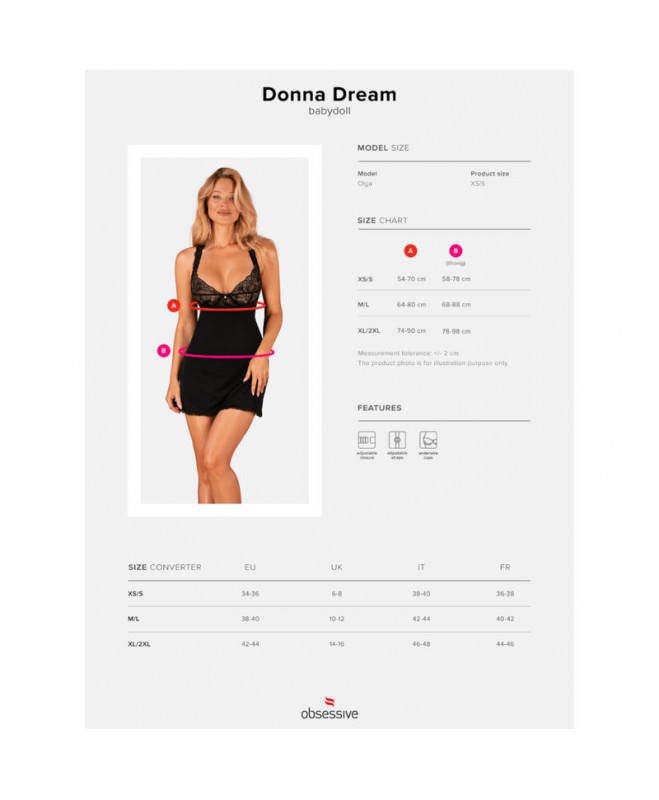 OBSESSIVE – DONNA DREAM BABYDOLL XS/S 7