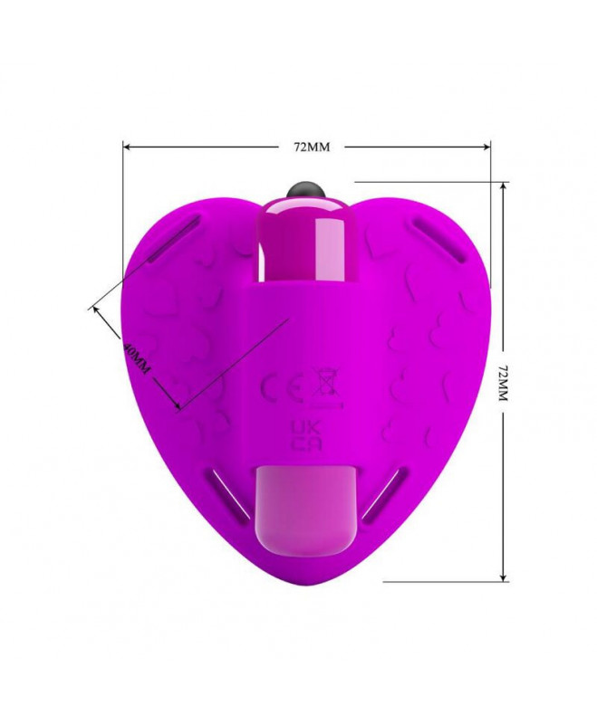 PRETTY LOVE – CLITORAL MASAGER HEARTBEAT 10 VIBRATION MODE PURPLE 5