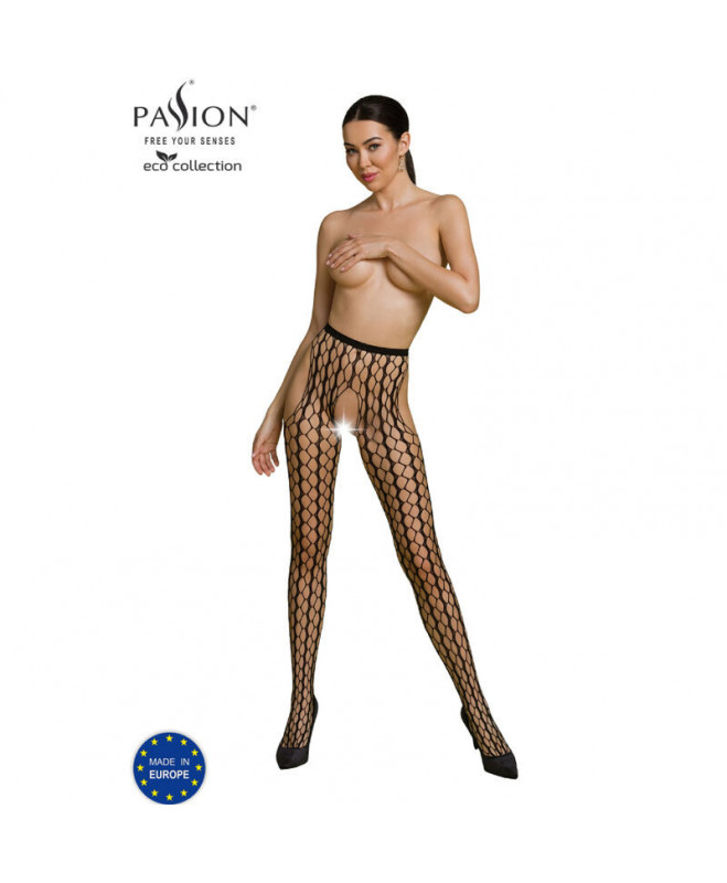 PASSION - EKO KOLEKCIJA BODYSTOCKING ECO S007 BLACK