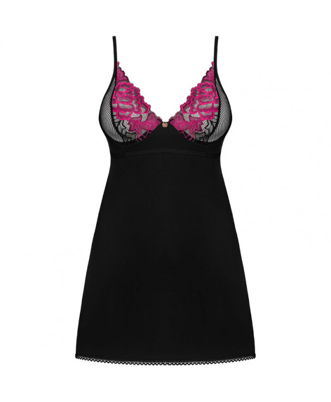 OBSESSIVE – ROSENTY CHEMISE & THONG XS/S 5