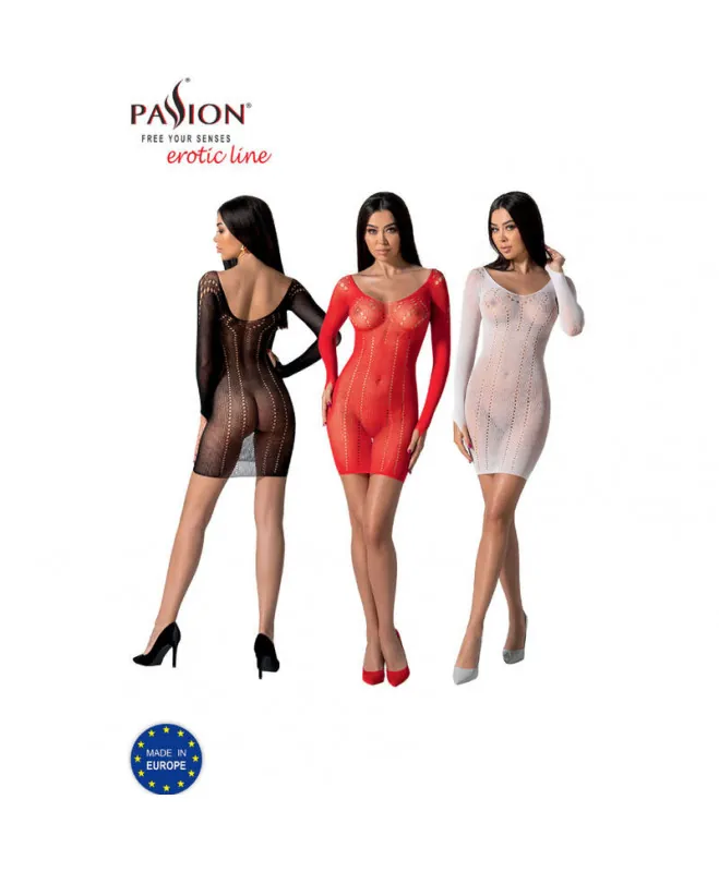 PASSION - BS101 BODYSSTOCKING RED VIENAS DYDIS 6
