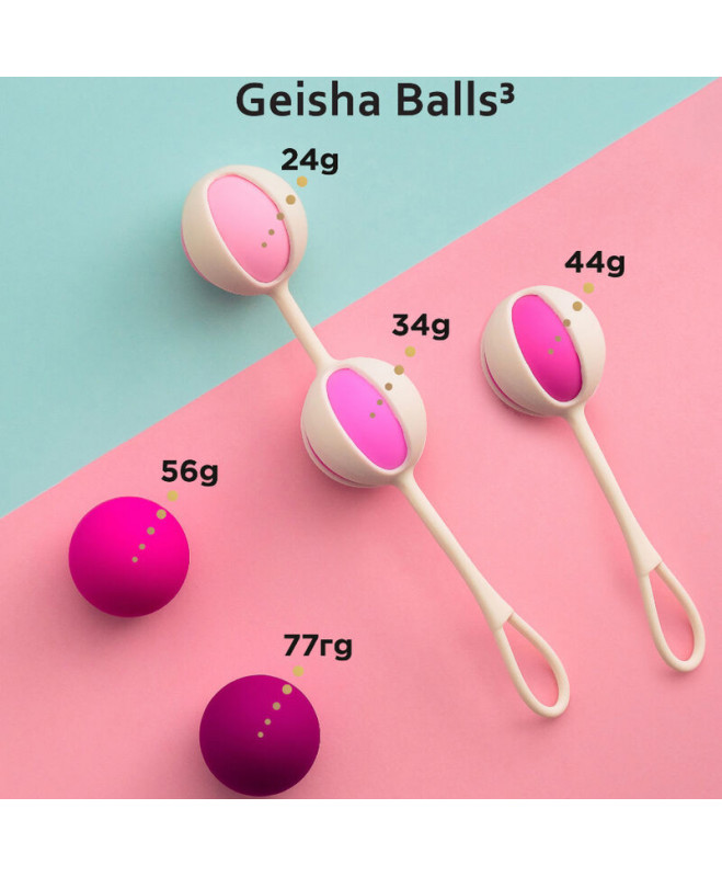 GVIBE - RINKINYS 5 GEISHA BALLS3 CUKRAUS ROŽINIS 2