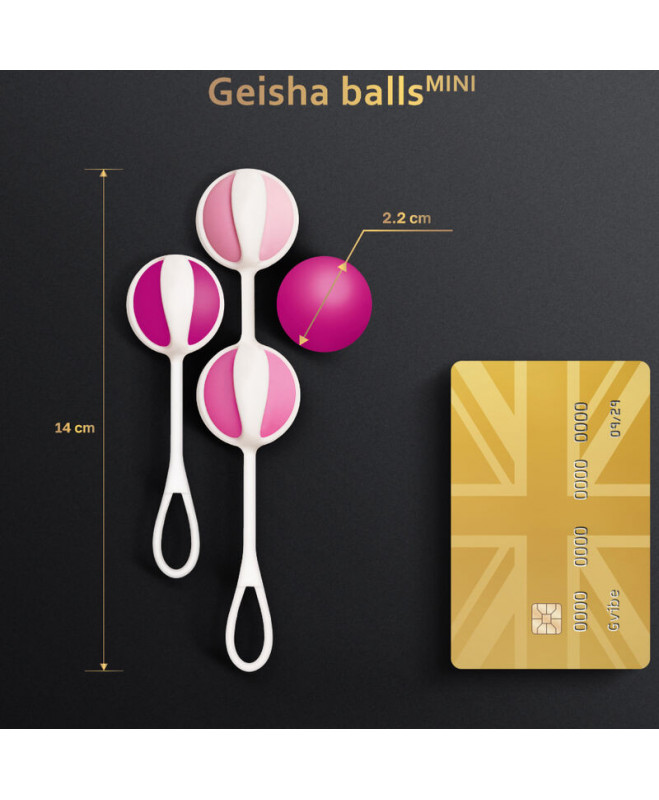 GVIBE - RINKINYS 4 GEISHA BALLS MINI RASPBERRY 3