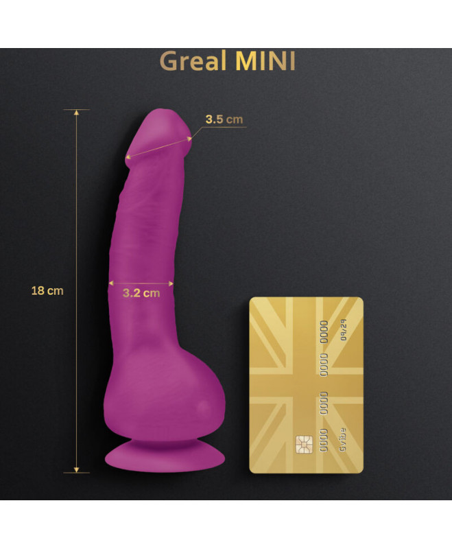 GVIBE - GREAL MINI DILDO SILICONE VIBRATOR FUCHSIA 2