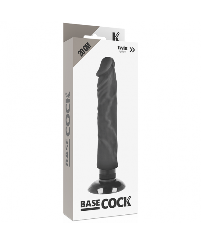 BASECOCKÃÂ - REALISTUS VIBRATORIUS 2-1 BLACK 20 CM 4