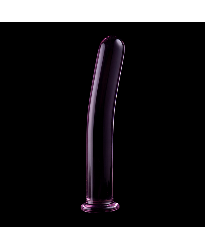 IBIZAÃÂ SERIJA NEBULA - 9 MODELIS DILDO BOROSILIKATINIS STIKLAS 15,5 X 2,5 CM RAUŽAS 6