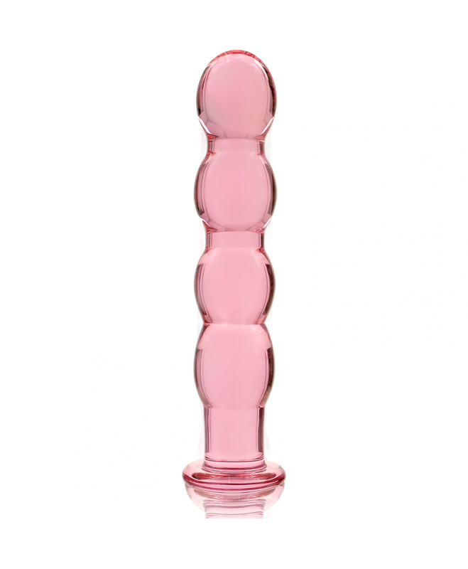 IBIZAÃÂ SERIJA NEBULA - 10 MODELIS DILDO BOROSILIKATINIS STIKLAS 16,5 X 3,5 CM RAUŽAS 4