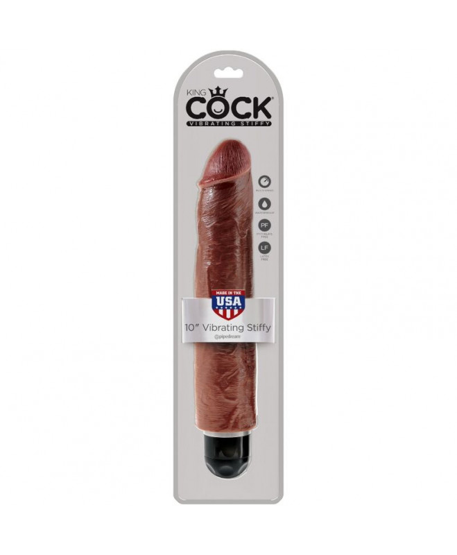 KING COCK - REALISTAS VARPOS VIBRATORIAUS 25,6 CM RUDAS 3