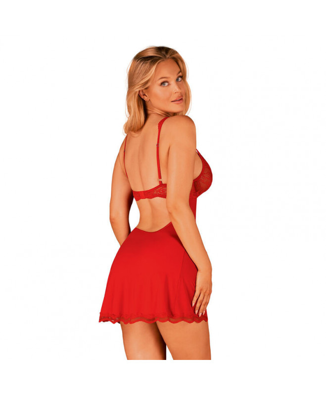 OBSESSIVE – LUVAE BABYDOLL & THONG RED S/M 2