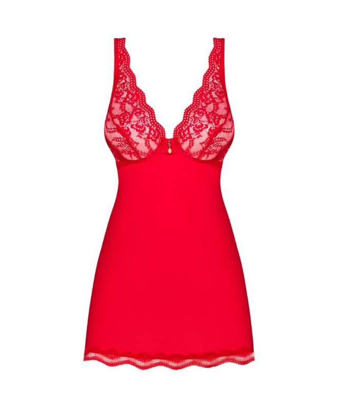 OBSESSIVE – LUVAE BABYDOLL & THONG RED S/M 5