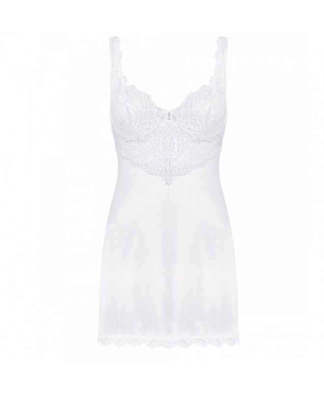 OBSESSIVE – AMOR BLANCO UNDERWIRE CHEMISE & THONG WHRITE S/M 5