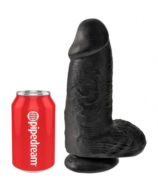 KING COCK - CHUBBY REALISTIC PENIS 23 CM BLACK 5