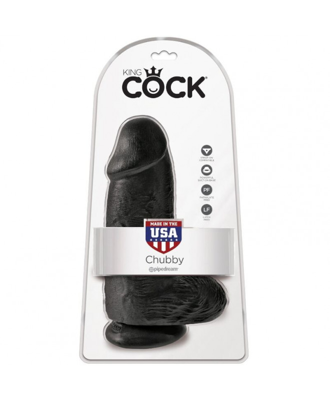 KING COCK - CHUBBY REALISTIC PENIS 23 CM BLACK 6