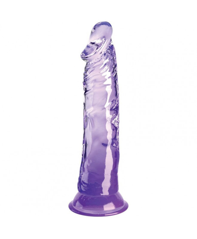 KING COCK CLEAR - REALISTAS VARPA 19,7 CM PURPURA