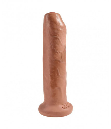 KING COCK - UNCUT REALISTIC PENIS 17.8 CM CARAMEL