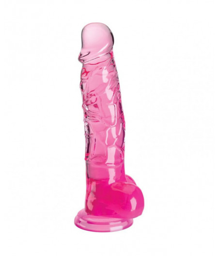KING COCK CLEAR - REALISTIC PENIS WITH BALLS 16.5 CM
