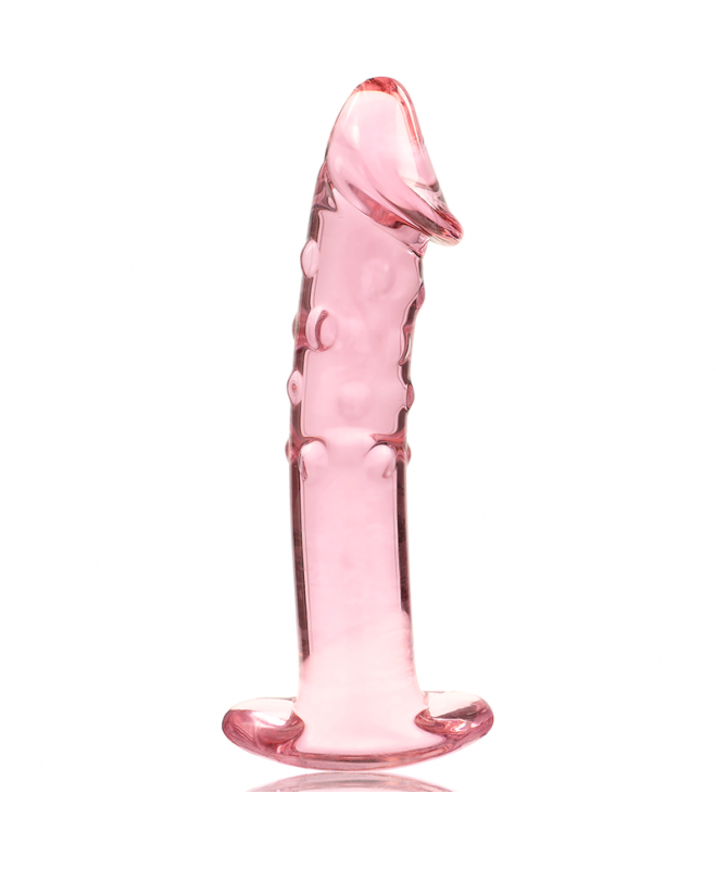 IBIZAÃÂ SERIJA NEBULA - 19 MODELIS DILDO BOROSILIKATINIS STIKLAS 18,5 X 4 CM RAUŽAS 3