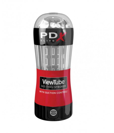 PDX ELITE - STROKER VIEWTUBE CONTROL SUCTION TRANSPARENT