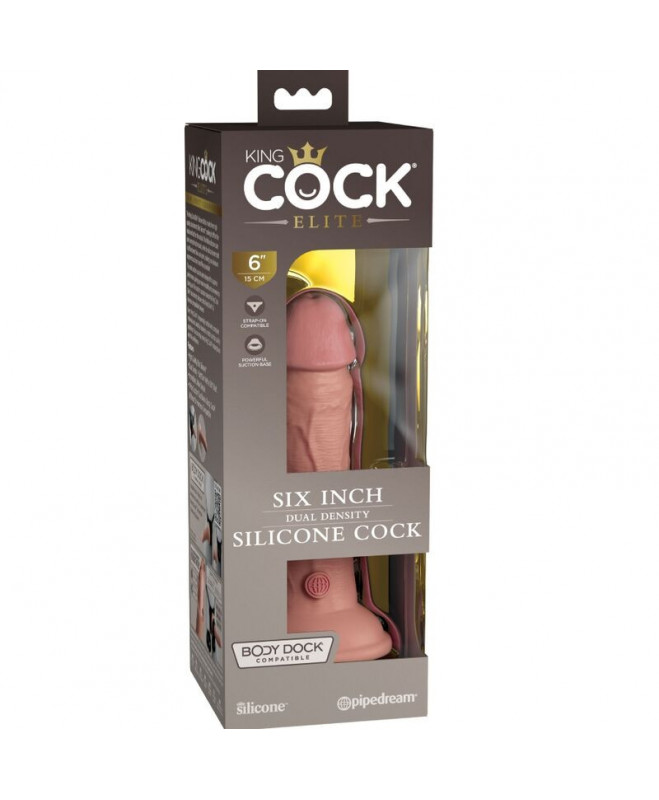 KING COCK ELITE - REALISTAS SILIKONIS DILDO 15,2 CM 5