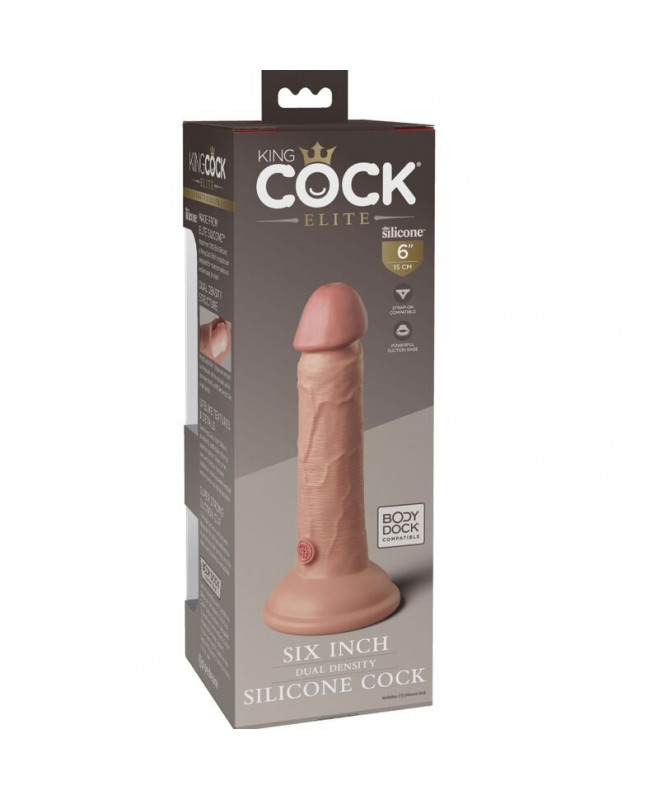 KING COCK ELITE - REALISTAS SILIKONIS DILDO 15,2 CM 6