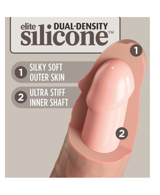 KING COCK ELITE - REALISTAS SILIKONIS DILDO 17,8 CM 3