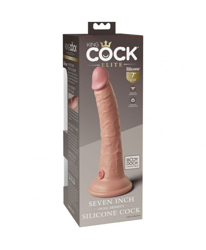 KING COCK ELITE - REALISTAS SILIKONIS DILDO 17,8 CM 4