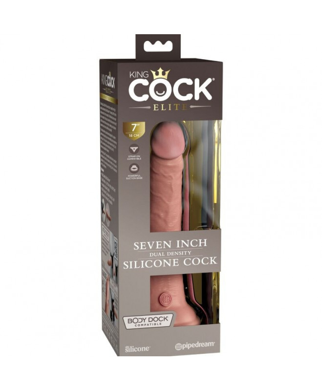 KING COCK ELITE - REALISTAS SILIKONIS DILDO 17,8 CM 5