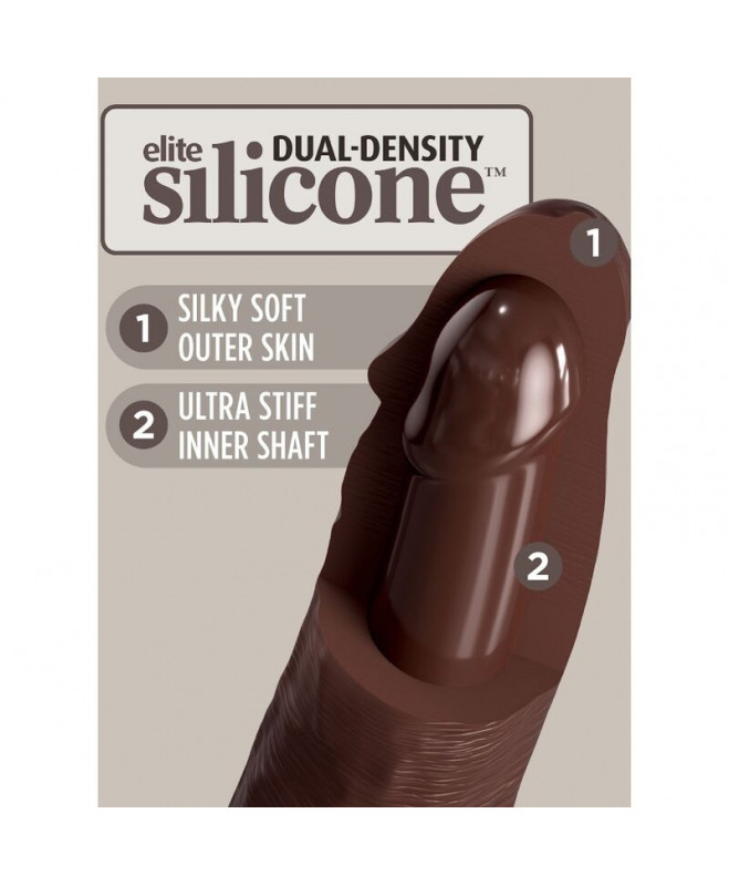 KING COCK ELITE - REALISTIKUS SILIKONINIS DILDO 20,3 CM RUDAS 4