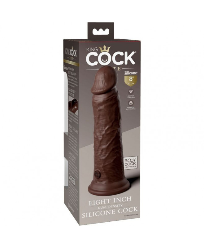 KING COCK ELITE - REALISTIKUS SILIKONINIS DILDO 20,3 CM RUDAS 6