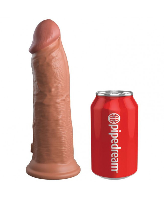 KING COCK ELITE – REALISTINĖ SILIKONINĖ DILDO 20,3 CM KARAMELĖ