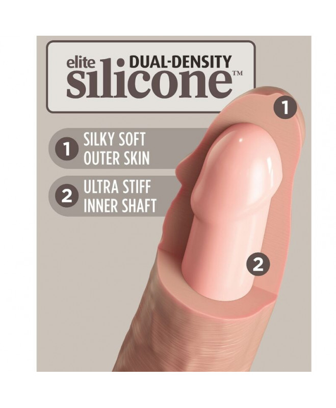 KING COCK ELITE – REALISTINIS DILDO VIBRAVIMAS IR SILIKONIS 15,2 CM 3