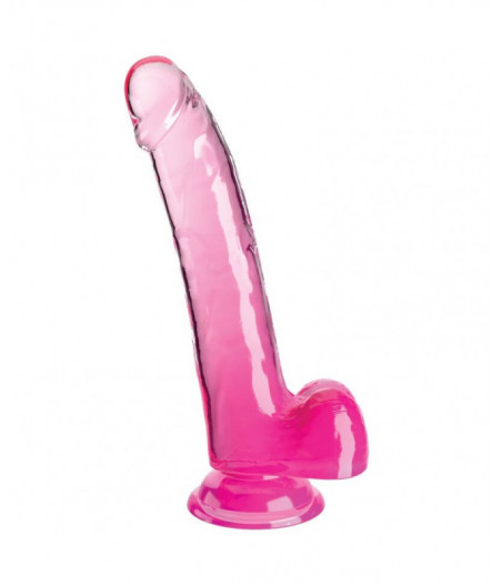 KING COCK CLEAR - DILDO WITH TESTICLES 20.3 CM