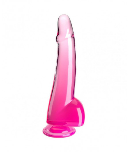 KING COCK CLEAR - DILDO WITH TESTICLES 19 CM