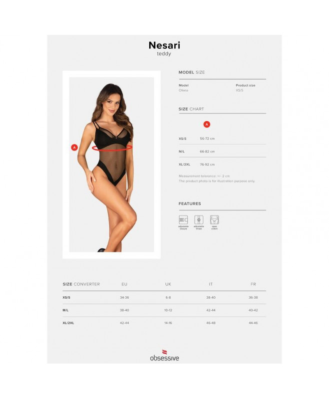 OBSESSIVE – NESARI TEDDY BE CROTCHLELES XS/S 7