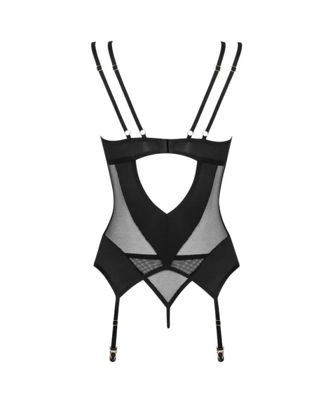OBSESSIVE - NESARI KORSETAS & THONG XL/XXL 6