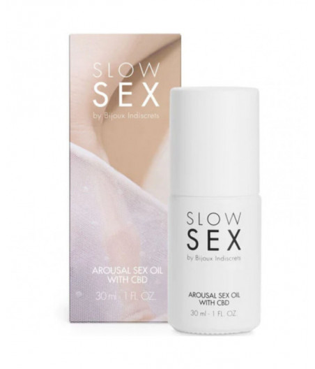 BIJOUX SLOW SEX - SEXUAL MASSAGE OIL WITH CBD 30 ML