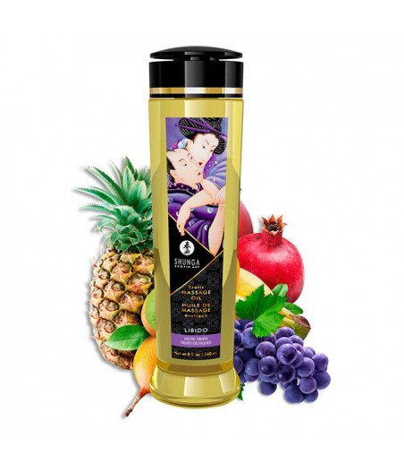 SHUNGA - EROTIC MASSAGE OIL LIBIDO 240 ML