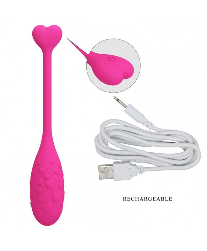 PRETTY LOVE – PROGRAMOS KONTROLIUOJAMAS PINK FISHER VIBRATING EGG 5