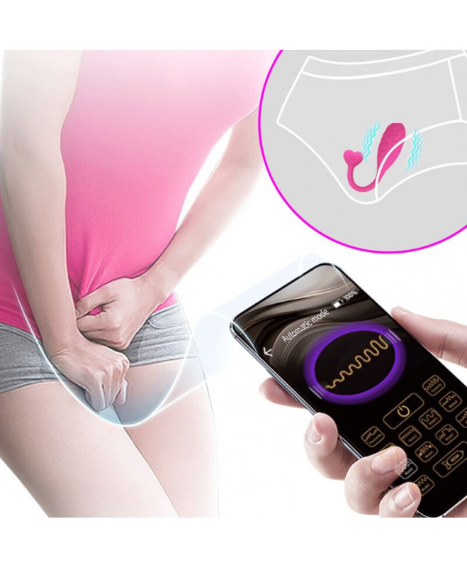 PRETTY LOVE – PROGRAMOS KONTROLIUOJAMAS PINK FISHER VIBRATING EGG 6