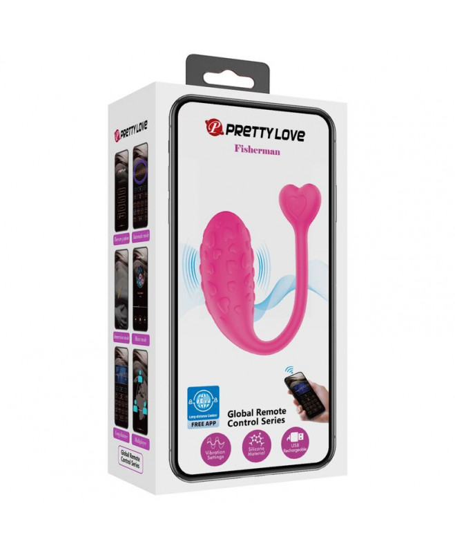 PRETTY LOVE – PROGRAMOS KONTROLIUOJAMAS PINK FISHER VIBRATING EGG 8