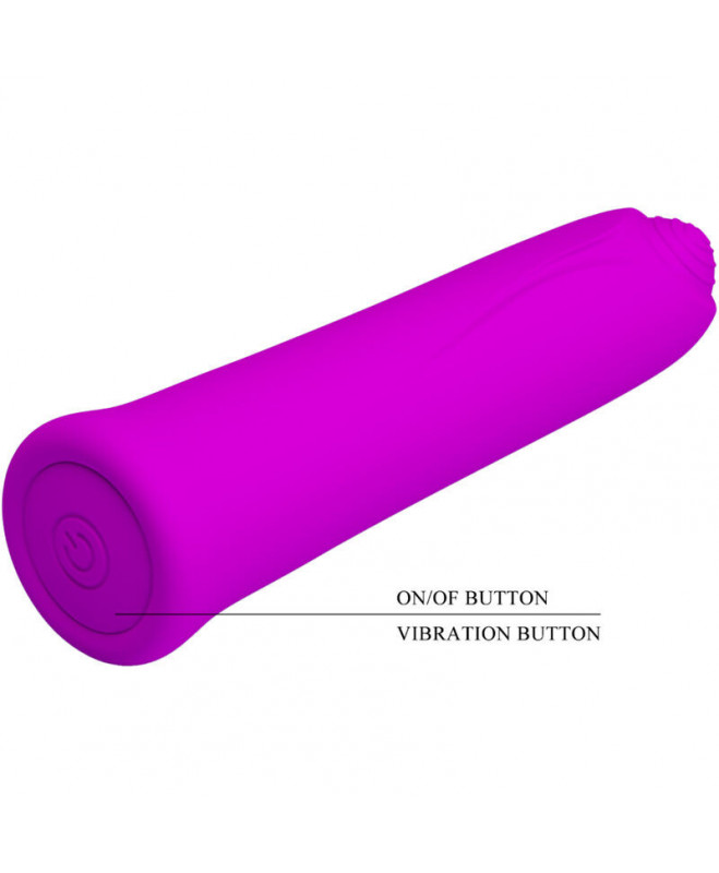 PRETTY LOVE – CURTIS MINI SUPER POWER VIBRATOR 12 VIOLETINĖS SILIKONINĖS VIBRATIONS 4