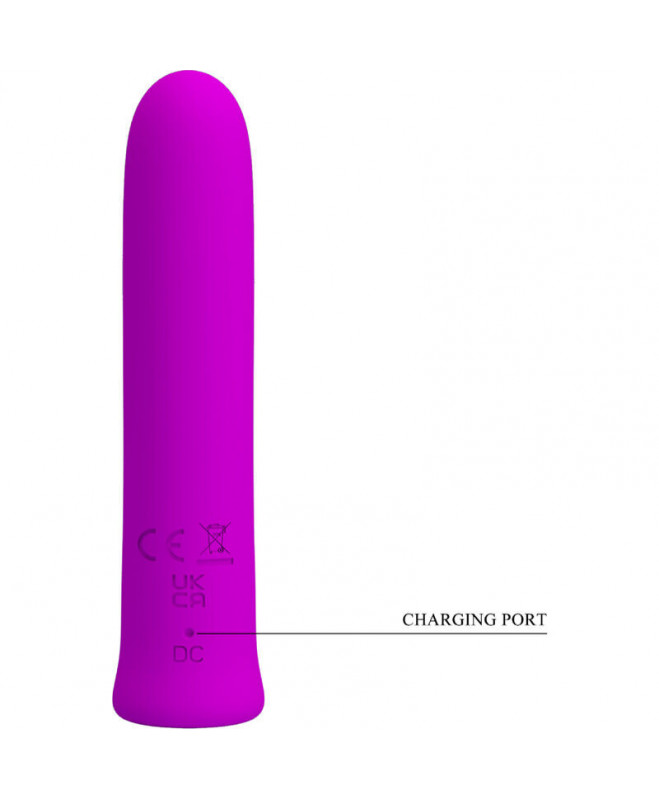 PRETTY LOVE – CURTIS MINI SUPER POWER VIBRATOR 12 VIOLETINĖS SILIKONINĖS VIBRATIONS 5