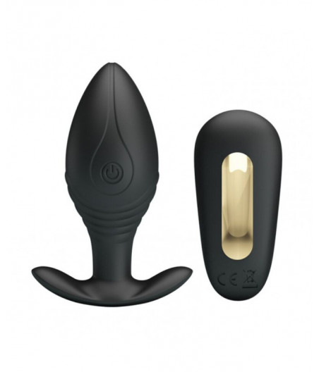 PRETTY LOVE - REGINA ANAL PLUG RECHARGEABLE VIBRATOR BLACK