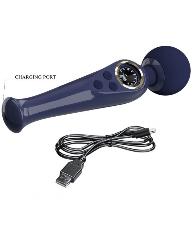 PRETTY LOVE - SKYLER VIBRATOR WAND MĖLYNA 6