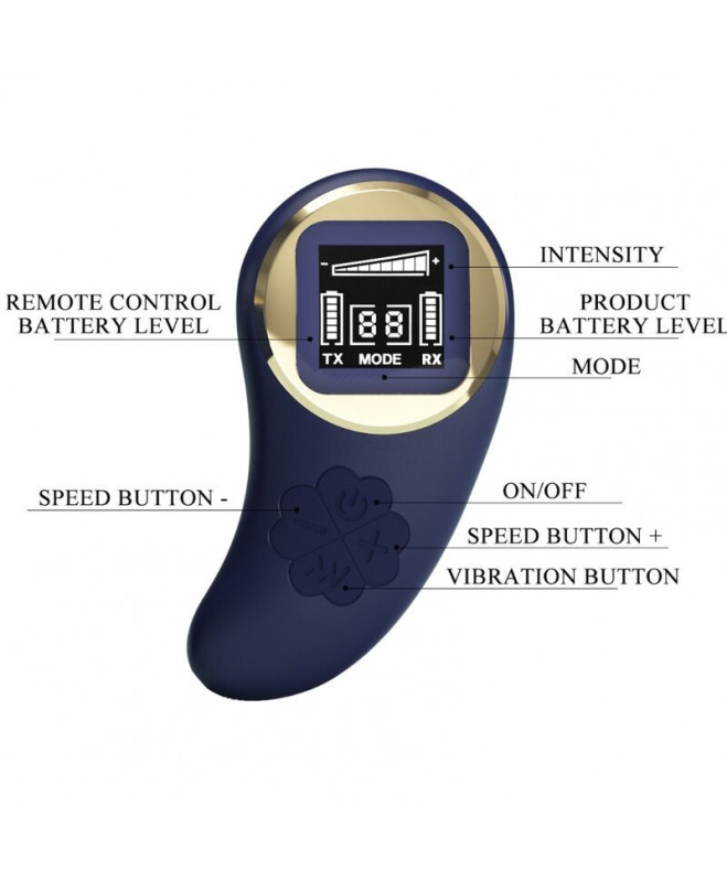 PRETTY LOVE - VIVIAN BLUE REMOTE CONTROL VIBRATING EGG 7