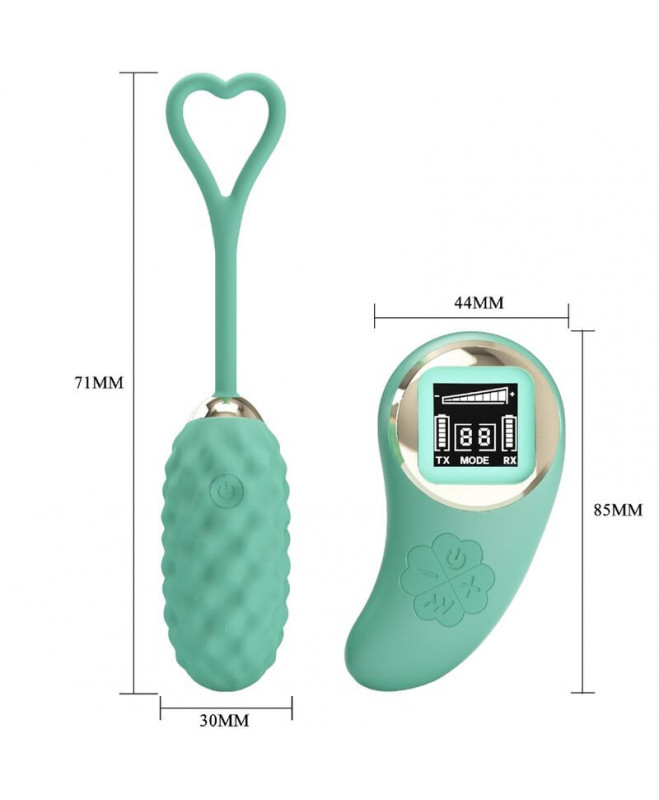 PRETTY LOVE - VIVIAN GREEN REMOTE CONTROL VIBRATING EGG 5