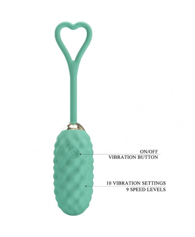 PRETTY LOVE - VIVIAN GREEN REMOTE CONTROL VIBRATING EGG 6