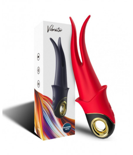 ARMONY - SHADOW VIBRATOR DOUBLE-HEAD TEASING RED