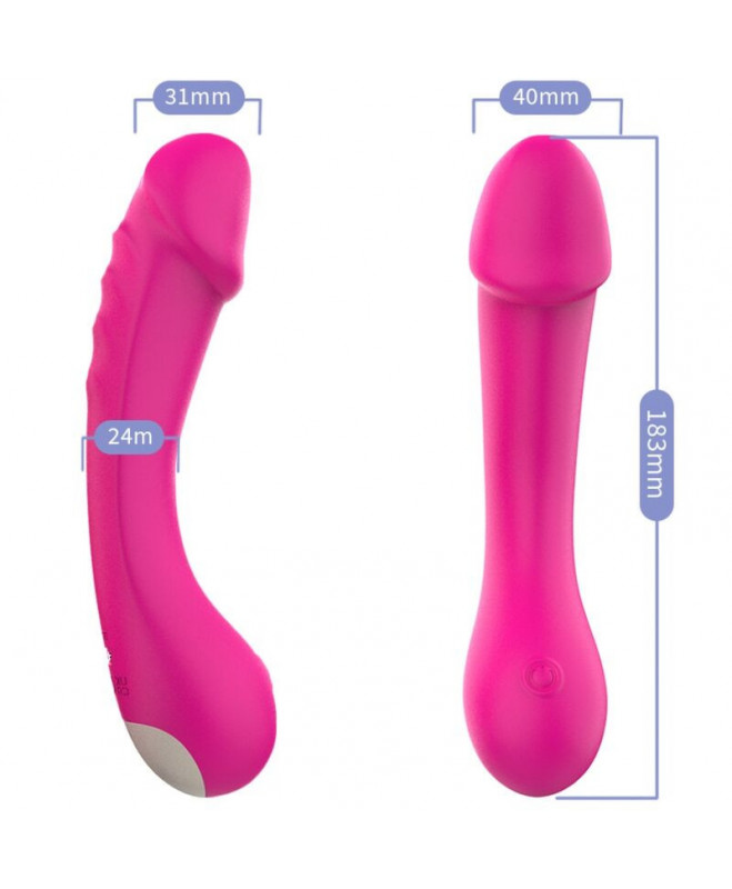 ARMONY - DILDO VIBRATORIAUS G-TAŠKO SILICONE FUCHSIA 2