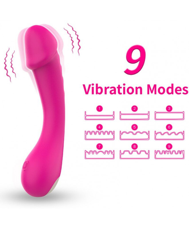 ARMONY - DILDO VIBRATORIAUS G-TAŠKO SILICONE FUCHSIA 3